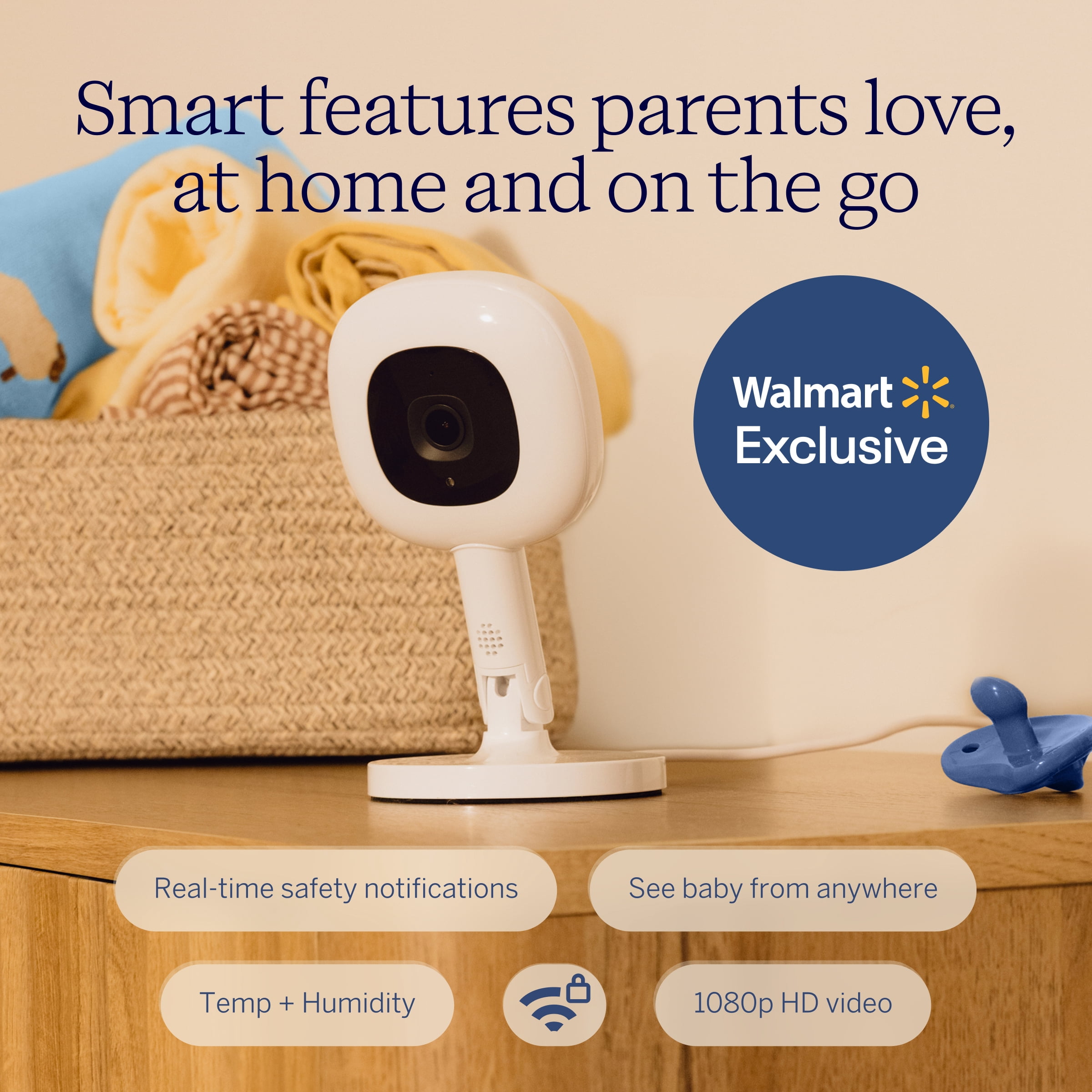 Nanit Essential Smart Baby Video Monitor (Walmart Exclusive)