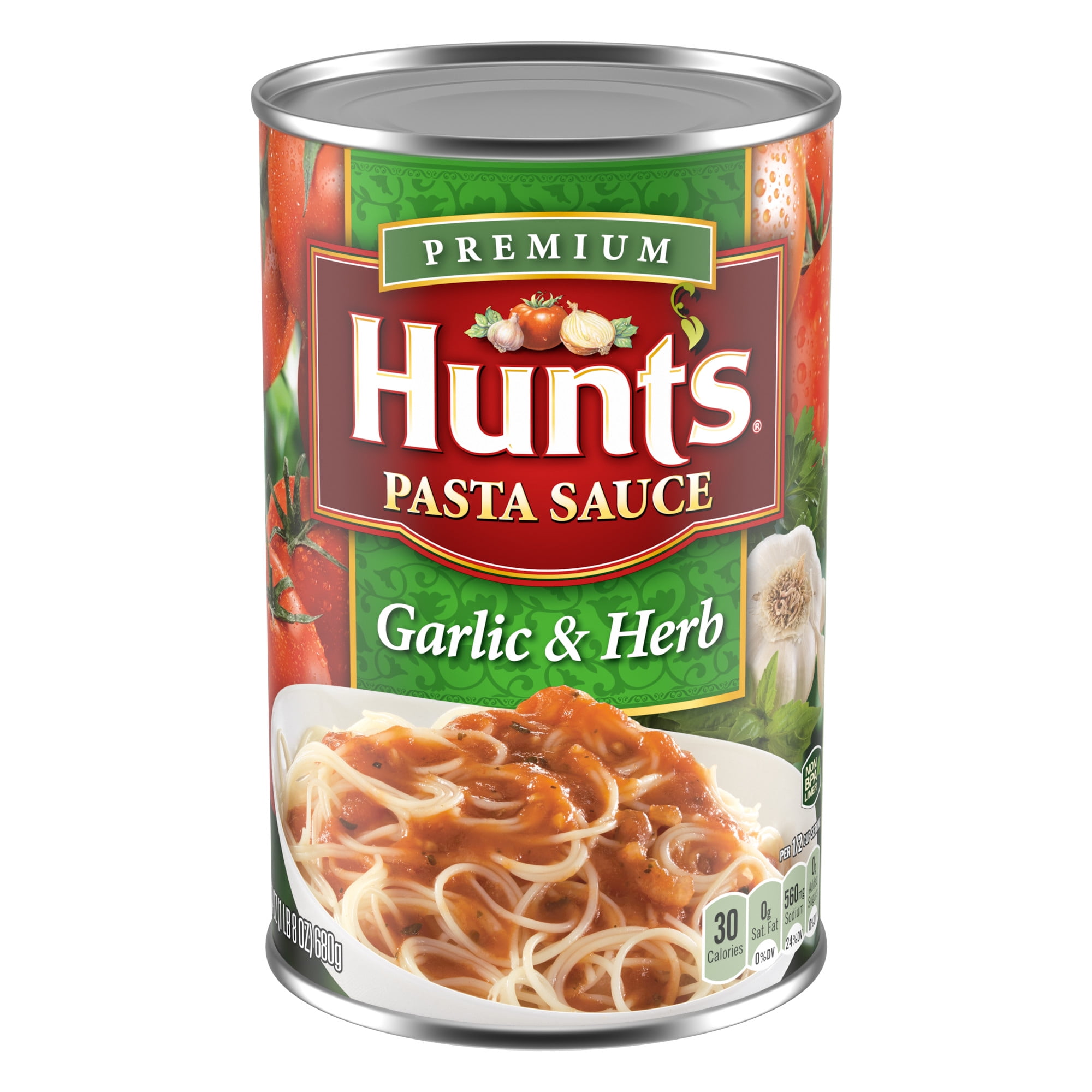 Hunt’s Garlic & Herb Pasta Sauce, 24 oz. Can