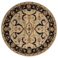 thumbnail image 2 of Safavieh Heritage Oslo Oriental Wool Area Rug, Ivory/Black, 6' x 6' Round, 2 of 11