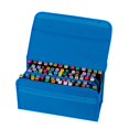 thumbnail image 1 of Injueey Bolsa de almacenamiento de rotuladores de gran capacidad con correa para el hombro, bolsas de transporte portátiles, organizador de pinturas Azul, 1 of 6