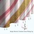 thumbnail image 6 of Pink White Gold Marble Pattern Shower Curtain 72"x84" ,Bathroom Decorative Shower Curtains Set with 12 Hooks,Modern Waterproof Washable Shower Curtain, 6 of 6