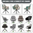 thumbnail image 6 of Xoenoiee Boho Mandala Hummingbird Print Dining Room Chair Cover Velvet Curved Accent Chair Cover Armchair Cover Wingback Chair Protector Office Chair Cover for Kitchen Living Room, 6 of 7