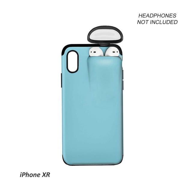 Reemplazo de la caja del soporte del auricular de la cubierta protectora de los auriculares inalámbricos del teléfono para el iPhone XR Inevent EL4374-46B