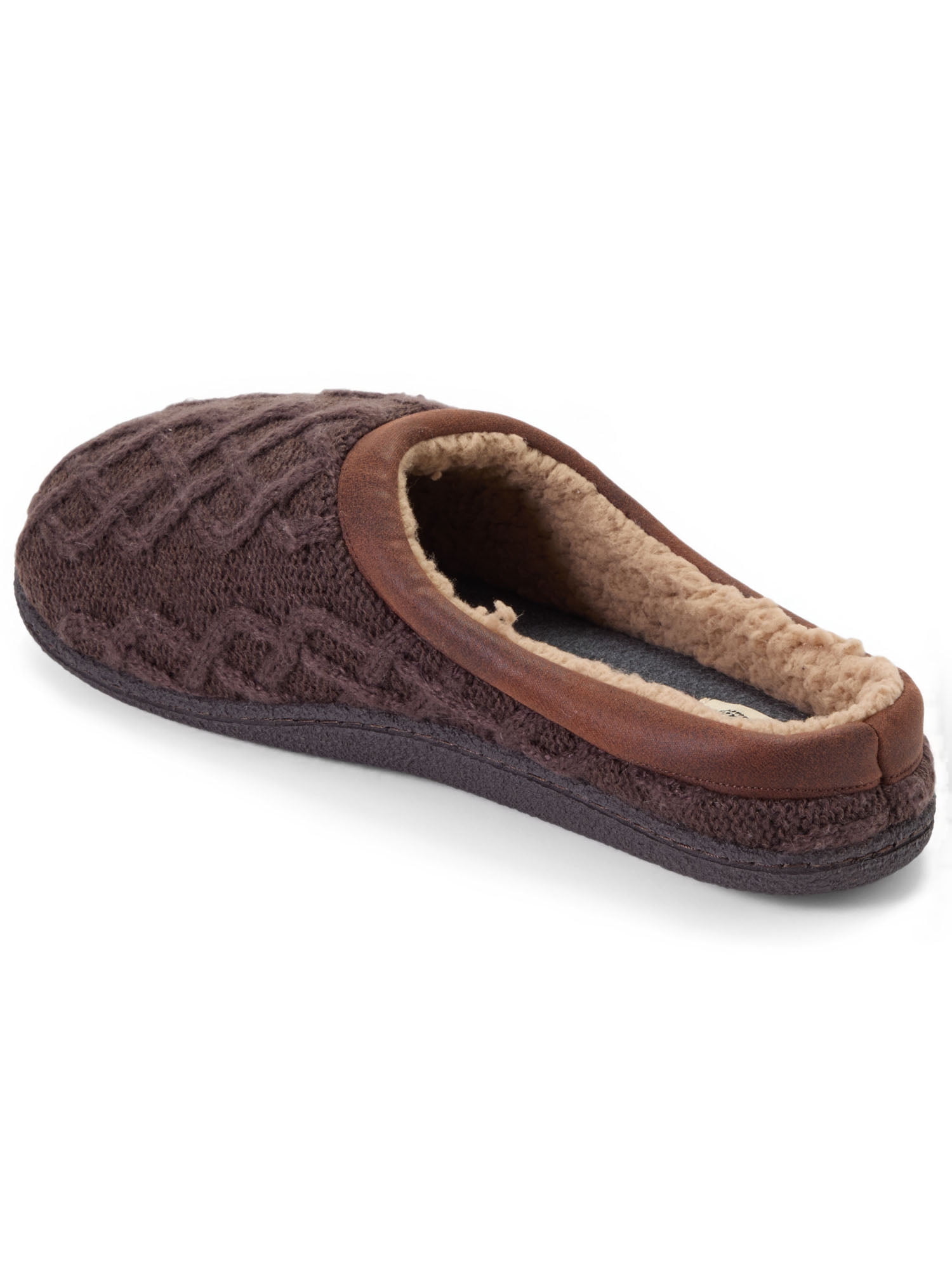 Dearfoams Cozy Comfort Men's Fisherman Knit Clog Slippers