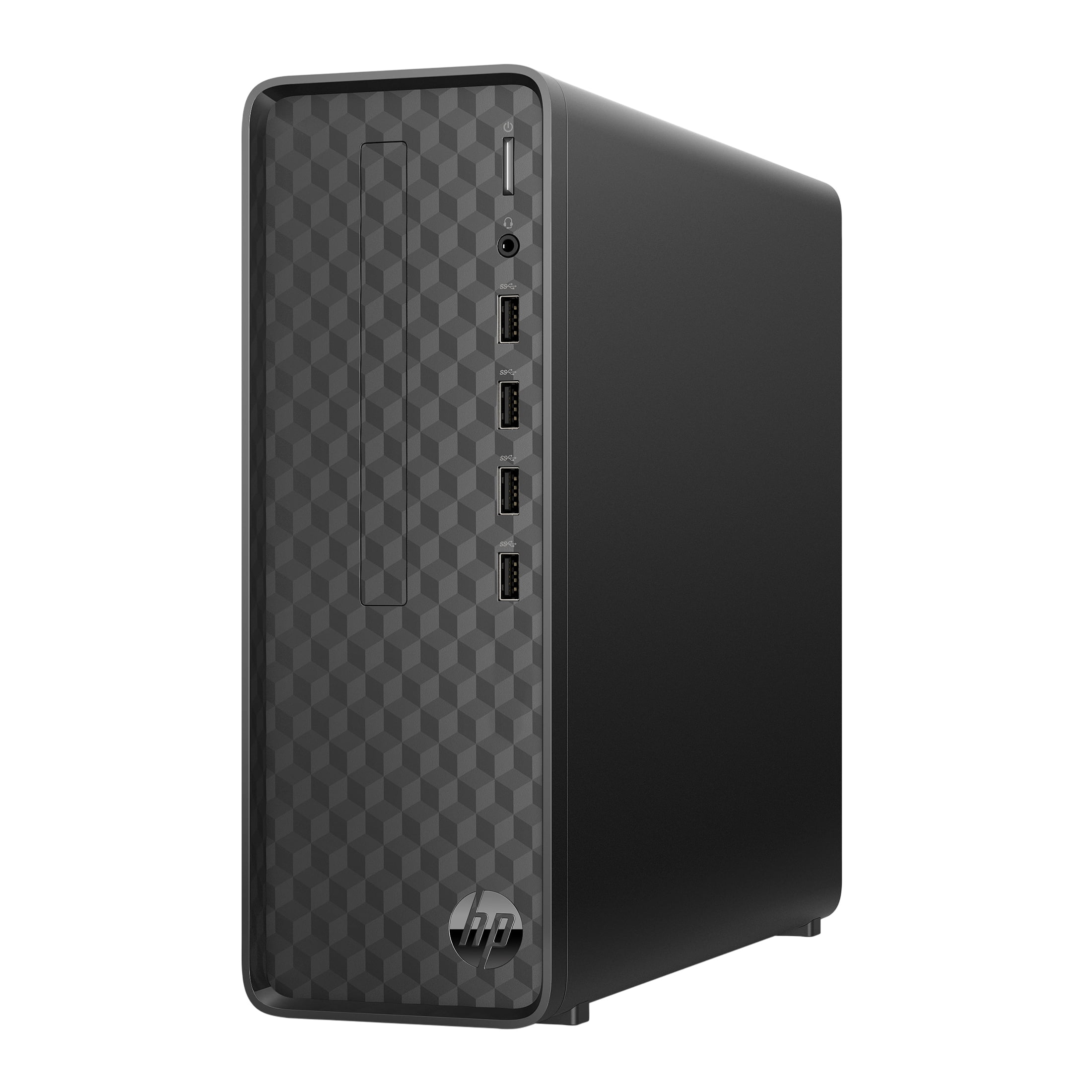 HP Slim Desktop Tower, Intel Pentium, 8GB Memory, 256GB SSD,  Windows 11 Home,  Black, S01-aF2023w