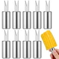 thumbnail image 3 of POPETPOP Grill Skewers Forks Stainless Steel Fruit Cutting Everyone Family Meals 10Pcs, 3 of 10