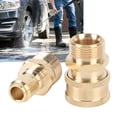 thumbnail image 1 of Pressure Washer Adapter Set, Brass M22 Male Thread Fitting 3/8in Quick Connector Rustproof  for Hose Pump Ball Valve, 1 of 7