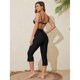 thumbnail image 4 of 2025 Charmleaks Women's Swim Pants with Pockets Swim Leggings Water Pants Swim Tights Swimming Capris High Waist, 4 of 5