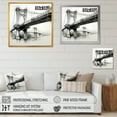 thumbnail image 4 of Designart "Structural Sketch Of Bridges" Bridges Picture Framed Wall Art Prints, 4 of 5