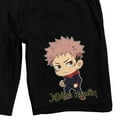 thumbnail image 2 of Jujutsu Kaisen Chibi Itadori Men's Black Sleep Pajama Shorts-XXL, 2 of 3