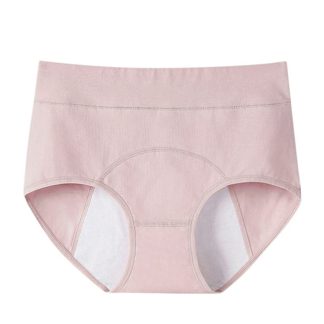 Ropa interior menstrual para mujer, bragas de algodón ultrasuaves para posparto, color rosa XXXL