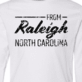 thumbnail image 4 of Inktastic From Raleigh North Carolina in Black Distressed Text Long Sleeve Youth T-Shirt, 4 of 5