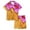 Pink, variant on Kids Kids Christmas Pjs Set Printed Silk Pjs for Girls Short Sleeve 2 Piece Sleepwear Button-Down Christmas Outfits for Girls Girl Pajamas Size 4-5 Years