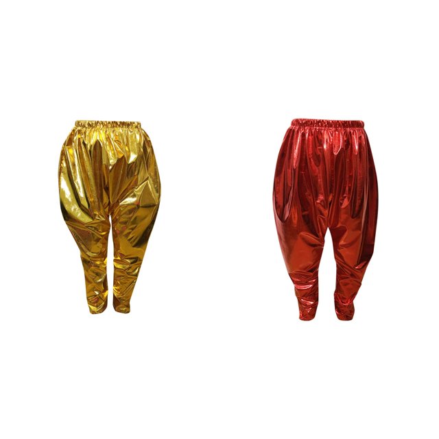 (Lot de 2) Rinsvye Leggings Métalliques pour Enfants Filles Garçons Leggings de Danse Harem Vêtements de Danse Amples Vêtements Modernes pour Enfants 4T Vêtements pour Filles Danse de Rue