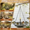 thumbnail image 5 of 2026 Solar Cascade Hanging Bird Bath Fountain Solar Powered Birdbath Water Fountain Pumps Dispenser Outdoors Decor Hummingbird Bath Shower Bowl Kit Garden Gift Yard Patio Backyard Decoration, 5 of 5