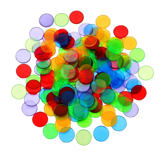 200 Pcs Marqueurs en Plastique Colorés pour Comptoirs, Accessoire de Jeu de Bingo (Couleurs Assorties)