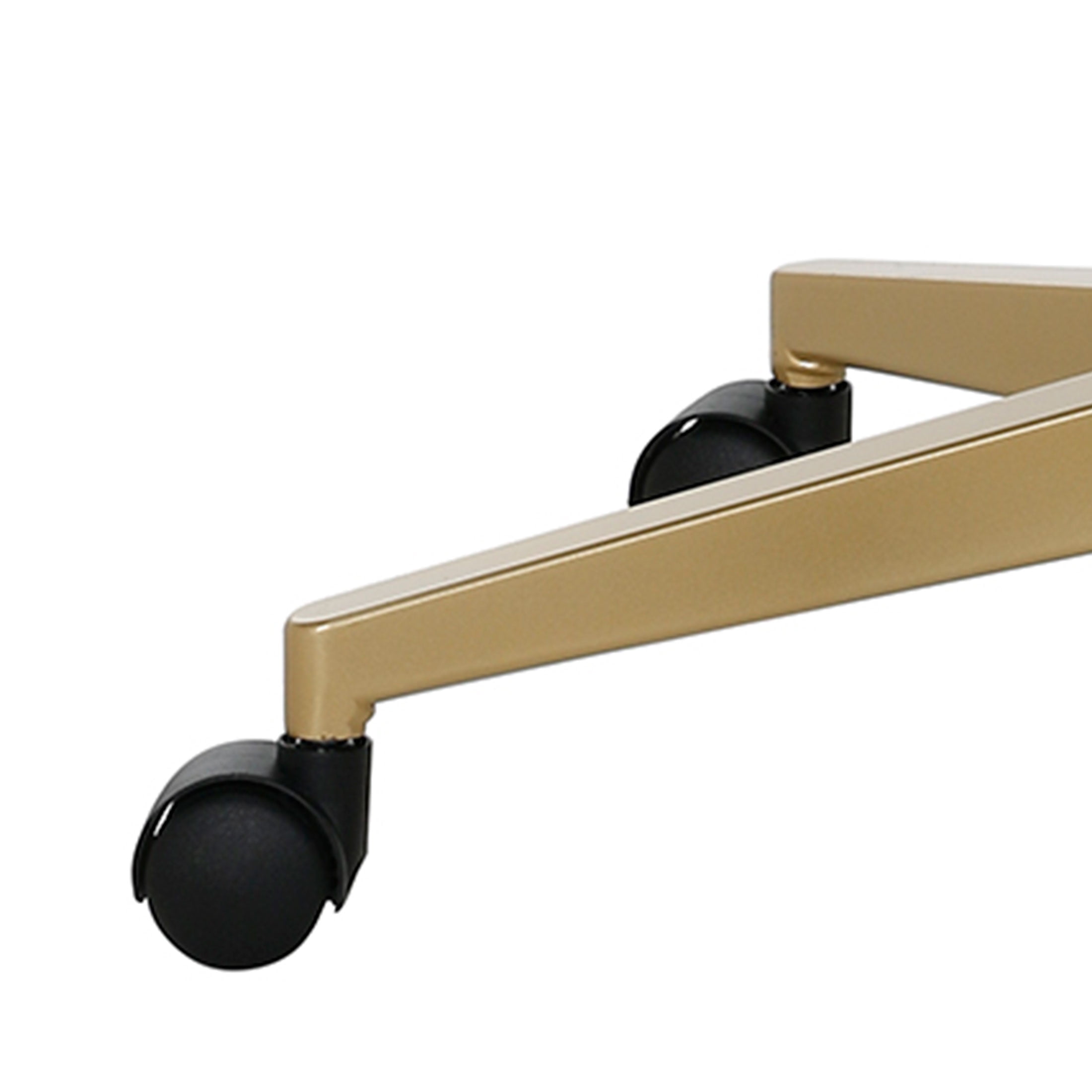 Mainstays - Fauteuil de bureau Daphne, tissu blanc avec similicuir fauve