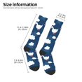 thumbnail image 2 of Rocae Cute Goose On Blue Sky for Novelty Casual compression Socks For Women Men Contrast Color Stockings, 2 of 6