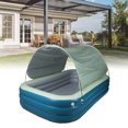 thumbnail image 1 of Large Inflatable Family Swimming Pool with Canopy Water Slide for Adult and Kids Outdoor Playground, 1 of 7