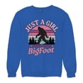 thumbnail image 5 of Just a Girl Who Loves Bigfoot Sweatshirt Sasquatch Fan Cryptid Cute Gift Vintage Sunset Wildlife Camping Crewneck, 5 of 7
