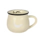 thumbnail image 1 of Toystoory Taza de agua de cerámica con patrón de animales para el desayuno, contenedor de comida para el vientre grande, taza de cerámica para Utensilios de cocina Beige, 1 of 6