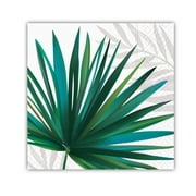 Tropical Palms Fiesta Cocktail Napkins, Palm Oasis Beverage Napkins - 5x5 Inch, 20 Count