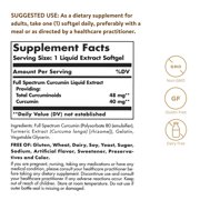 Solgar Full Spectrum Curcumin Liquid Extract 90 Softgels