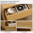 thumbnail image 7 of EYYTHUNG Modern Nightstand Wood End Side Table, Farmhouse Accent Night Stand Bedside Table, Natural Oak, 7 of 7
