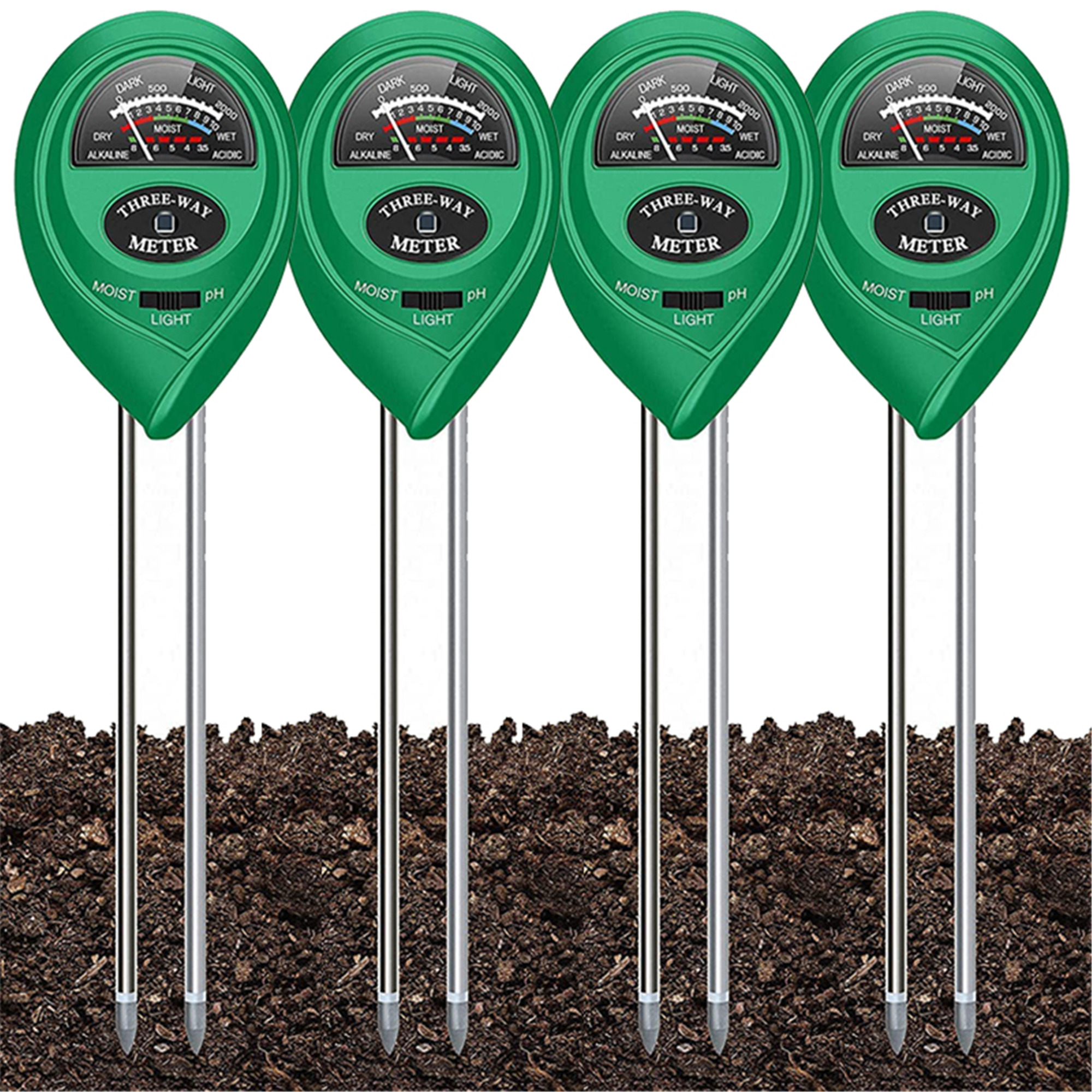 Elbourn Soil Tester,Soil Moisture/pH Meter,Gardening Farm Lawn Test