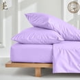 thumbnail image 2 of RV Twin 28” X 75” | 400-Thread Count Egyptian Cotton Sheet Set 15 inch Deep Pockets - Made for RV - Lilac Color, 2 of 7