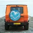 thumbnail image 6 of Goofa Heart Shaped Cloud Pattern Universal Tire Cover for Jeep, SUV, Truck, and Trailer – Waterproof, UV-Resistant,Easy to Install, Fits 14"-17" Tires-14 inch, 6 of 6
