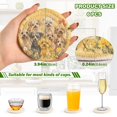 thumbnail image 3 of Haosy Set of 6 Drink Woven Coaster with Holder Heat Resistant Non-Slip Bar Coasters 4 Inches Cute Dogs with Happy and Joyful, 3 of 7
