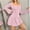 Pink, variant on Stichou Women's Long Sleeve Ribbed Knit Short Dresses 2026 Spring Square Neck A-Line Casual Wedding Guest Winter Sweater Dress Khaki 2XL