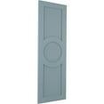 thumbnail image 2 of Ekena Millwork 18"W x 79"H True Fit PVC Center Circle Arts & Crafts Fixed Mount Shutters, Peaceful Blue (Per Pair - Hardware Not Included), 2 of 7