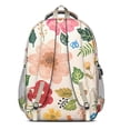 thumbnail image 3 of Boho Bohemia Flower Backpack for School,Cute School Bag,Schoolbag with Adjustable Shoulder Straps & Padded Back,16.9 Inch, 3 of 5