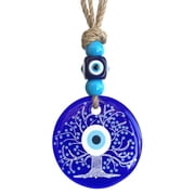 Blue Evil Eye Tree of Life Design Wall Hanging Protective Ornament Amulet Housewarming Congratulation Birthday Gift-49