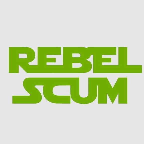Rabel Scum Vinyl Decal Sticker UV & Waterproof Bumper Window Laptop Automotive Water Bottle Gift accessories – LIME GREEN 7"