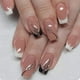 thumbnail image 1 of 24 Uds uñas postizas cubierta completa uñas postizas elegante rosa degradado brillo francés uñas cortas ataúd uñas postizas cortas prensa en las uñas Tan Jianjun  unisex, 1 of 2