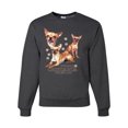thumbnail image 1 of Wild Bobby, If It's Not a Chihuahua It's Just a Dog Gift, Unisex Crewneck Graphic Sweatshirt, Heather Black, Large, 1 of 3