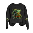 thumbnail image 3 of Gamivast St Patricks Day Sweatshirt for Women Funny Graphic Raglan Long Sleeve Tops Loose Fitted Crew Neck Holiday Shirts Casual Holiday Outfits, 3 of 4