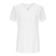 thumbnail image 4 of Top de Manga Corta de Verano para las Mujeres de Tamaño Grande Falso Bolsillo V-Cuello Camiseta, Mezcla de Poliéster Algodón Spandex Top Casual, Lavado a Mano Más Tamaño, 4 of 5