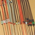 thumbnail image 3 of Cordón colgante multicolor, cordón ajustable de ágata de jade, cordón tejido, collar de cuerda con cuentas de jade, 3 of 4