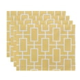 thumbnail image 2 of Simply Daisy, 18 x 14 Inch Screen Lattice Geometric Print Placemat (set of 4), Pink/Fushcia, 2 of 2