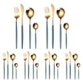thumbnail image 2 of Spoons and Forks Set Stainless Steel 24 Piece Stainless Steel Cutlery Set for 6 People Including Spoon Knife and Fork Polish Stainless Steel Knife Set Knife Set Stainless Steel, 2 of 9