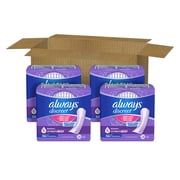 Always Discreet Adult Incontinence Pads for Women, Ultimate Absorbency, Long Length, Postpartum Pads, 112 Count