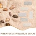 thumbnail image 2 of OULII 40pcs DIY Brick Miniature Bricks Multi Stones For Garden Landscaping Bookshelves, 2 of 7