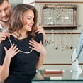 thumbnail image 3 of Costway Wall Mounted Jewelry Organizer Vintage Wood Jewelry Holder Hanger Display Rack, 3 of 9