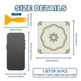 thumbnail image 2 of Waterproof PVC Tile Stickers for Kitchen Bathroom Waterprrof Wall Tiles Flower 100x100mm 36pcs/set, 2 of 7