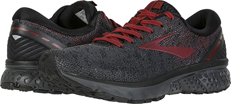 Running Shoe, Black/White/Merlot, 7.5 