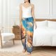 thumbnail image 4 of Fotbe Cloud Sleeping Cat Pantalones de Pijama para Mujer, Pantalones de Dormir, Pantalones Pj con Cordón y Bolsillos-Large, 4 of 6